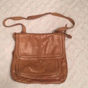 The Sak handbag, brown leather